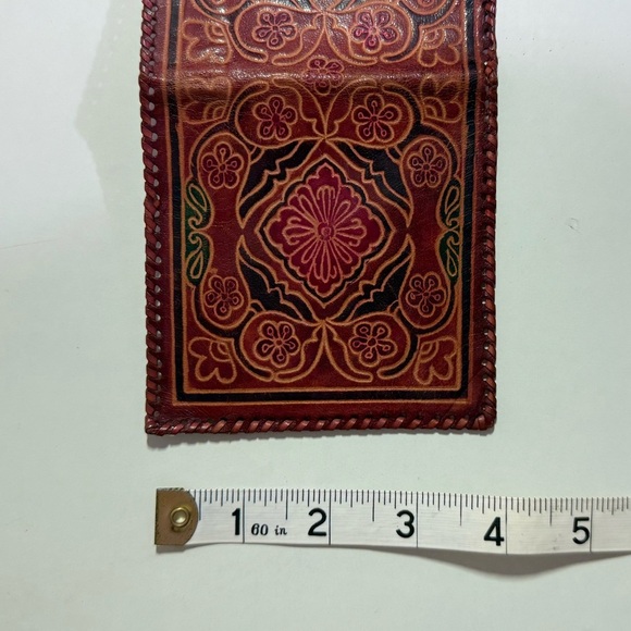 Vintage Floral Leather Wallet - Picture 8 of 8